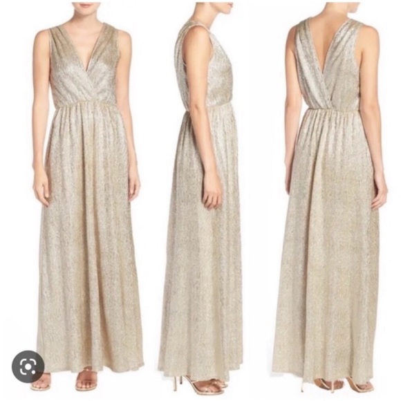 Alythea Gold Maxi Dress - Picture 5 of 8